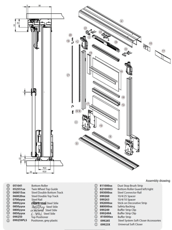 Sliding Door Schematic